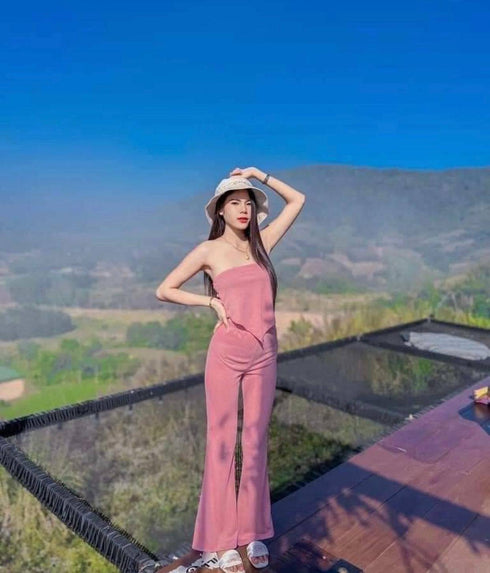 Solid Color Two Piece Co-Ords